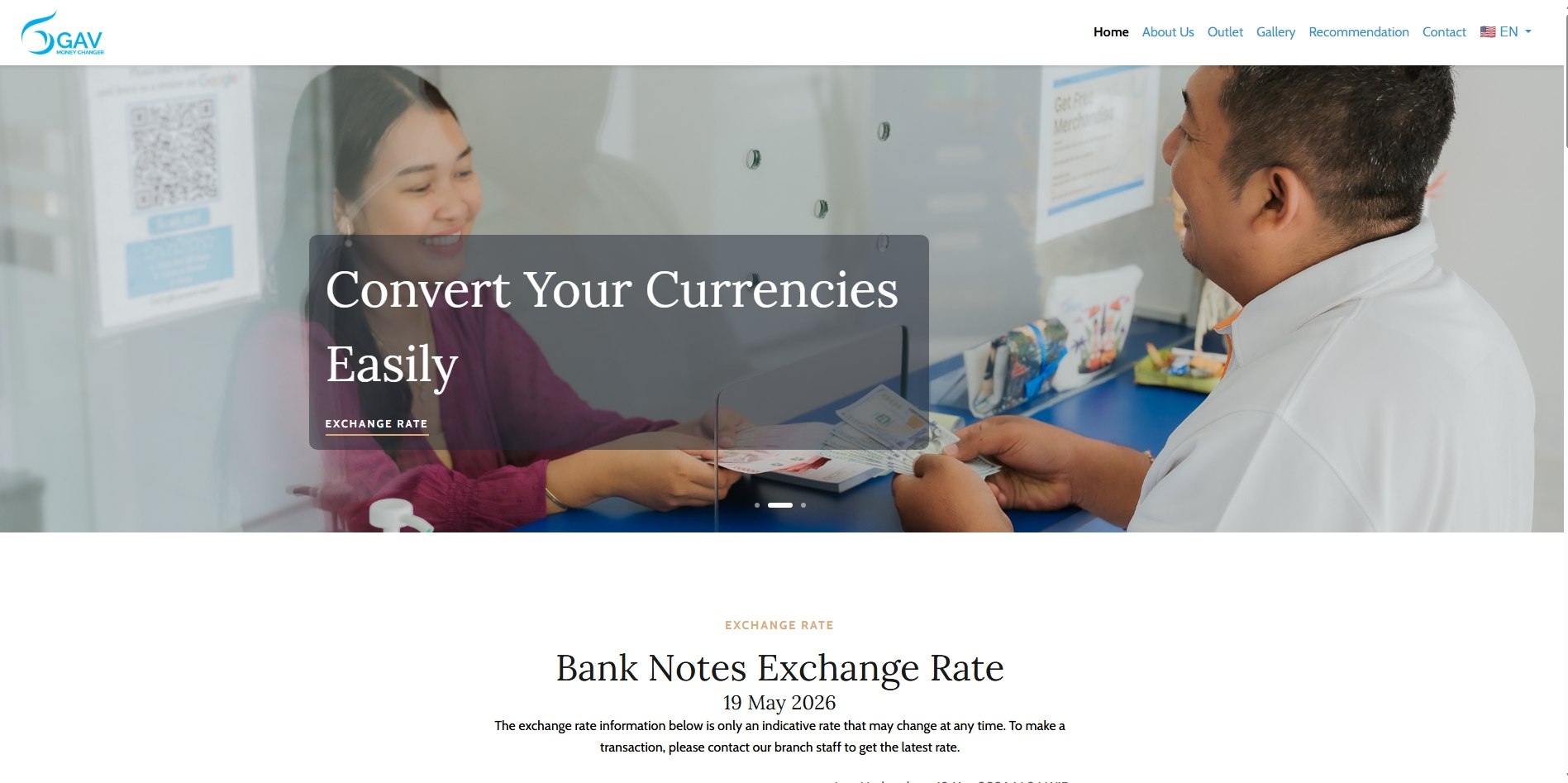 GAV Money Changer Bali